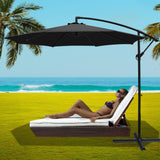 NNEDSZ 3M Cantilevered Outdoor Umbrella - Black