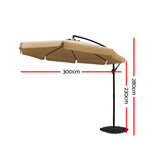 NNEDSZ 3M Outdoor Umbrella - Beige