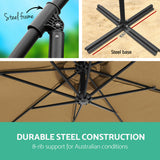 NNEDSZ 3M Outdoor Umbrella - Beige