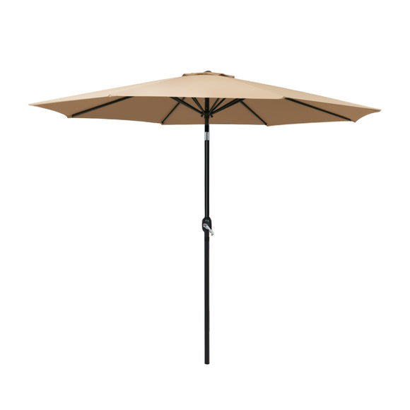 NNEDSZ Outdoor Umbrella Umbrellas Beach Pole Garden Tilt Sun Patio UV 2.7m