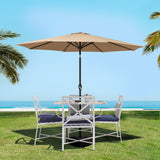 NNEDSZ Outdoor Umbrella Umbrellas Beach Pole Garden Tilt Sun Patio UV 2.7m