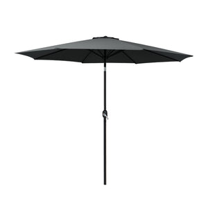 NNEDSZ Outdoor Umbrella Umbrellas Beach Garden Tilt Sun Patio Deck Pole 2.7m
