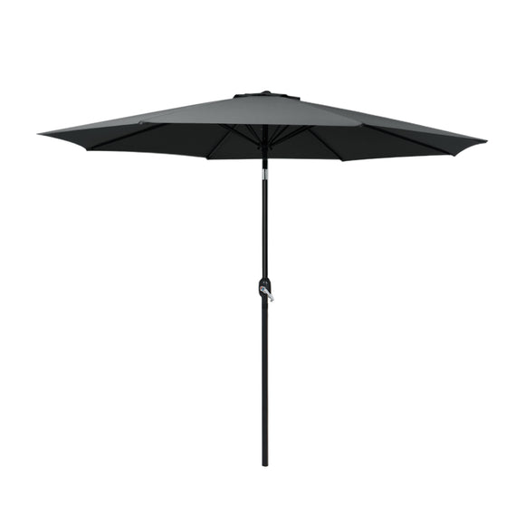NNEDSZ Outdoor Umbrella Umbrellas Beach Garden Tilt Sun Patio Deck Pole 2.7m