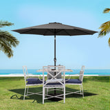 NNEDSZ Outdoor Umbrella Umbrellas Beach Garden Tilt Sun Patio Deck Pole 2.7m
