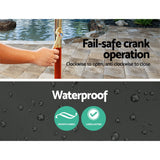 NNEDSZ Umbrella Outdoor Pole Umbrellas Stand Sun Beach Garden Deck Charcoal 3M