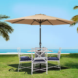 NNEDSZ Outdoor Umbrella 3m Umbrellas Beach Garden Tilt Sun Patio Deck Pole UV