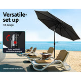 NNEDSZ Outdoor Umbrella 3m Umbrellas Garden Beach Tilt Sun Patio Deck Pole UV