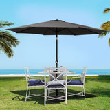 NNEDSZ Outdoor Umbrella 3m Umbrellas Garden Beach Tilt Sun Patio Deck Pole UV