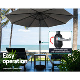 NNEDSZ Outdoor Umbrella 3m Umbrellas Garden Beach Tilt Sun Patio Deck Shelter