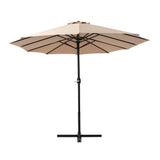 NNEDSZ Outdoor Umbrella Twin Umbrella Beach Stand Base Garden Sun Shade 4.57m