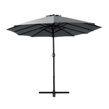NNEDSZ Outdoor Umbrella Twin Umbrellas Beach Stand Garden Base Sun Patio 4.57m