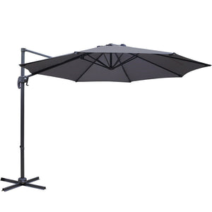 NNEDSZ 3M Roma Outdoor Furniture Garden Umbrella 360 Degree Charcoal