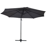 NNEDSZ 3M Roma Outdoor Furniture Garden Umbrella 360 Degree Charcoal