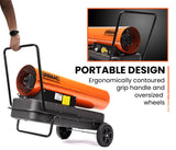 NNEMB 50KW Portable Industrial Diesel Indirect Forced Air Space Heater