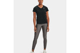 NNEKG Under Armour Womens Tech Short Sleeve V Neck Solid Tee (Black Metallic Silver Size S)