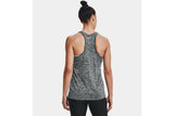 NNEKG Under Armour Womens Tech Twist Tank (Black Metallic Silver Size L)