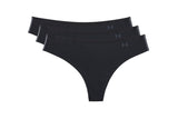 NNEKG Under Armour Womens Thong 3 Pack (Black Nude Dash Pink Size S)