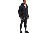 NNEKG Under Armour Mens Armour Down Hooded Jacket (Black Pitch Gray Size L)