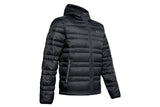 NNEKG Under Armour Mens Armour Down Hooded Jacket (Black Pitch Gray Size L)