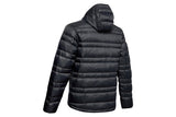 NNEKG Under Armour Mens Armour Down Hooded Jacket (Black Pitch Gray Size M)