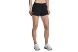 NNEKG Under Armour Womens Launch SW 3 Shorts (Black Black Reflective Size L)