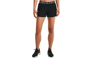 NNEKG Under Armour Womens Play Up Shorts 3.0 (Black Black White Size L)