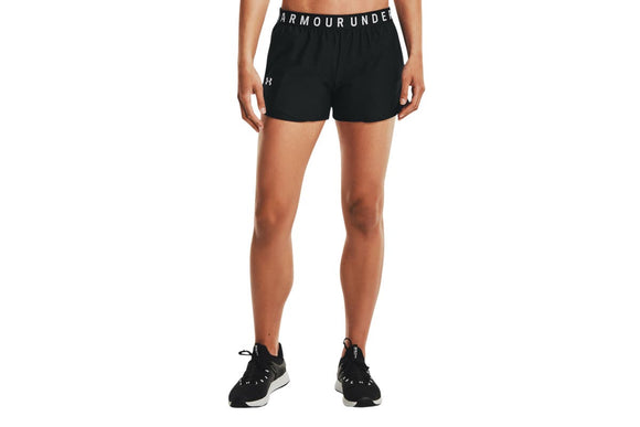 NNEKG Under Armour Womens Play Up Shorts 3.0 (Black Black White Size XL)