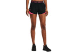 NNEKG Under Armour Womens Play Up Shorts 3.0 (Black Cerise Cerise Size M)