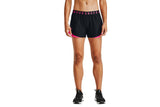 NNEKG Under Armour Womens Play Up Shorts 3.0 (Black Cerise Cerise Size M)