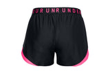 NNEKG Under Armour Womens Play Up Shorts 3.0 (Black Cerise Cerise Size M)