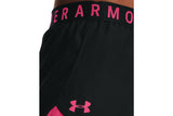 NNEKG Under Armour Womens Play Up Shorts 3.0 (Black Cerise Cerise Size M)