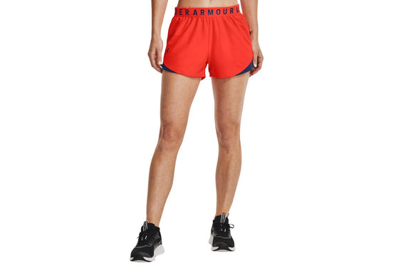 NNEKG Under Armour Womens Play Up Shorts 3.0 (Phoenix Fire Indigo Indigo Size XL)