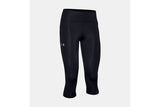 NNEKG Under Armour Womens Fly Fast Speed Capri Tights (Black Black Reflective Size XL)
