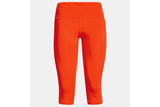 NNEKG Under Armour Womens Fly Fast Speed Capri Tights (Phoenix Fire Jet Grey Reflective Size S)