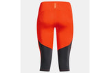 NNEKG Under Armour Womens Fly Fast Speed Capri Tights (Phoenix Fire Jet Grey Reflective Size L)