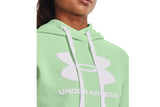 NNEKG Under Armour Womens Rival Fleece Logo Hoodie (Aqua Foam White Size L)