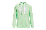 NNEKG Under Armour Womens Rival Fleece Logo Hoodie (Aqua Foam White Size M)