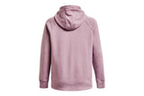 NNEKG Under Armour Womens Rival Fleece Logo Hoodie (Mauve Pink Ash Plum Size L)