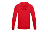 NNEKG Under Armour Mens Rival Fleece Hoodie (Red Onyx White Size M)
