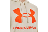 NNEKG Under Armour Mens Rival Fleece Big Logo Hoodie (Stone Team Orange Size M)