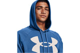 NNEKG Under Armour Mens Rival Fleece Big Logo Hoodie (Victory Blue Onyx White Size XL)