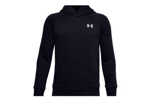NNEKG Under Armour Boys Rival Cotton Hoodie (Black Onyx White Size S)