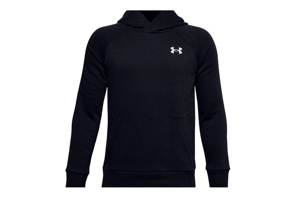 NNEKG Under Armour Boys Rival Cotton Hoodie (Black Onyx White Size M)