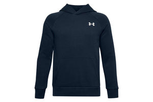 NNEKG Under Armour Boys Rival Cotton Hoodie (Academy Onyx White Size S)