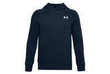 NNEKG Under Armour Boys Rival Cotton Hoodie (Academy Onyx White Size S)