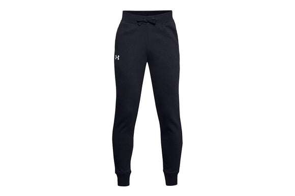 NNEKG Under Armour Boys Rival Cotton Pants (Black Onyx White Size XS)