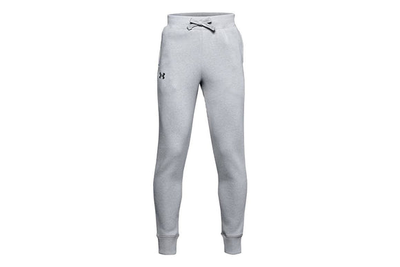 NNEKG Under Armour Boys Rival Cotton Pants (Mod Gray Light Heather Black Size L)