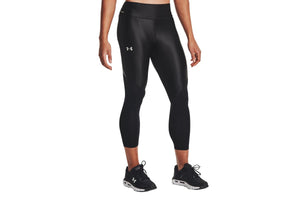 NNEKG Under Armour Womens Iso Chill Run Ankle Tights (Black Black Reflective Size S)
