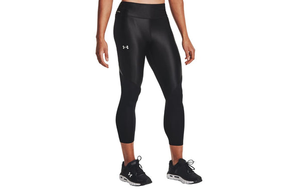 NNEKG Under Armour Womens Iso Chill Run Ankle Tights (Black Black Reflective Size M)
