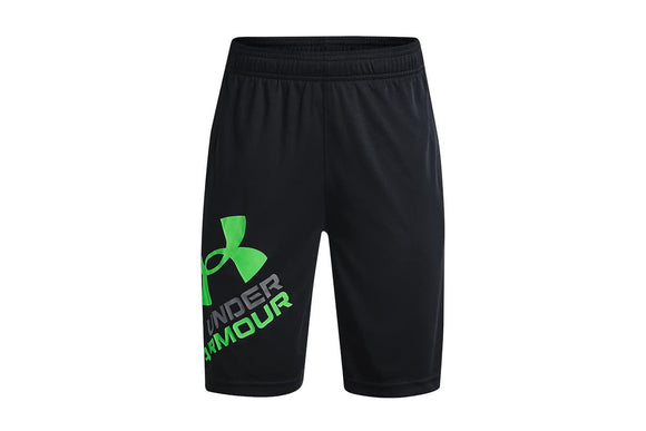 NNEKG Under Armour Boys Prototype 2.0 Logo Shorts (Black Stadium Green Size S)